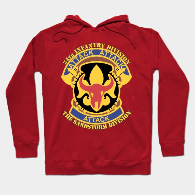 34th Infantry Division Hoodie by MBK